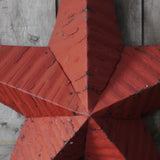 large red zinc Amish barn star
