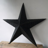 large black zinc Amish barn star