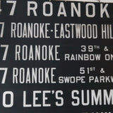 top deco !  tres grand kakemono destination bus USA ligne floride annees 60/70