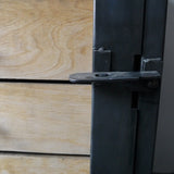 Grand etabli industriel bureau metal et bois