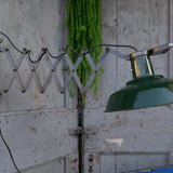 green Russian industrial accordion wall lamp
