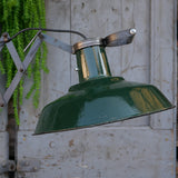 green Russian industrial accordion wall lamp