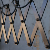 green Russian industrial accordion wall lamp