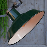 green Russian industrial accordion wall lamp