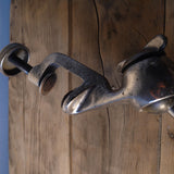 superbe ancienne lampe industrielle Gras abat jour dessinateur polie miroir