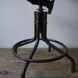 Bienaise industrial workshop high chair in metal and wood