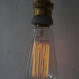 new Thomas Edison-style carbon filament light bulb