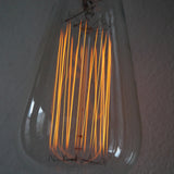 new Thomas Edison-style carbon filament light bulb