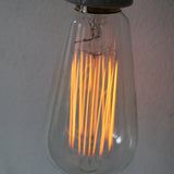 new Thomas Edison-style carbon filament light bulb