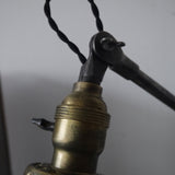 Rare Lampe bureau O.C. White Industrielle opaline blanche