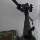 Rare Lampe bureau O.C. White Industrielle opaline blanche