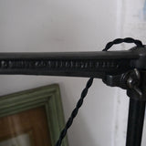 Rare Lampe bureau O.C. White Industrielle opaline blanche