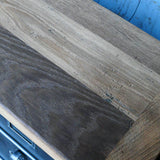 ancien grand meuble 12 casiers industriel strafor plateau chene massif