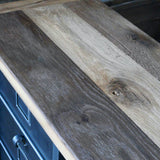 ancien grand meuble 12 casiers industriel strafor plateau chene massif