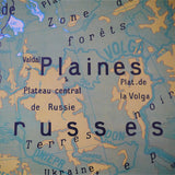 ancienne affiche scolaire Gibert europe physique