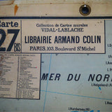 ancienne affiche scolaire Allemagne - Pologne - Autriche. Vidal Lablache