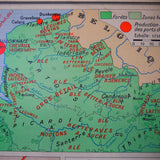 ancienne affiche scolaire Region du Nord - Region de l'est - France