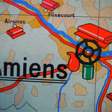 ancienne affiche scolaire Region du Nord - Region de l'est - France