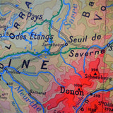 ancienne affiche scolaire Region du Nord - Region de l'est - France