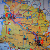 ancienne affiche scolaire région mediterranéenne - Bassin aquitain pyrenées - France