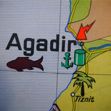 ancienne affiche scolaire Maroc - Algerie