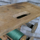wooden spool holder cabinet / r4