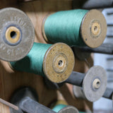 wooden spool holder cabinet / r4