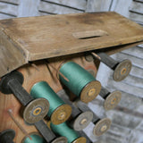 wooden spool holder cabinet / r4