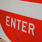 ancien panneau de signalisation americain do not enter dans son jus