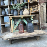 Traditional wooden pot from Nepal