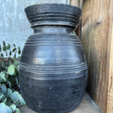 Pot traditionnel en bois du Népal