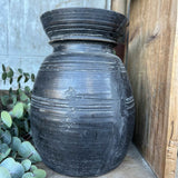 Pot traditionnel en bois du Népal