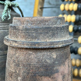 Pot traditionnel en bois du Népal