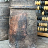 Pot traditionnel en bois du Népal