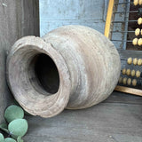 Traditional wooden pot from Nepal