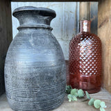 Pot traditionnel en bois du Népal