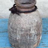 Pot traditionnel en bois du Népal