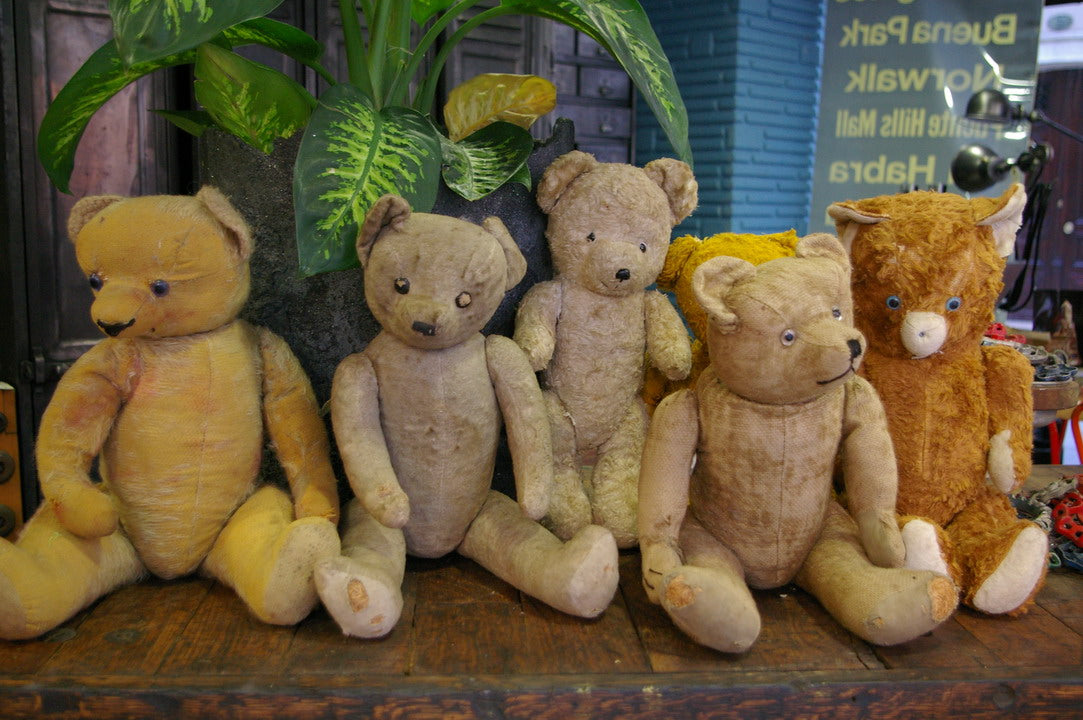 OURS Ancien NOUNOURS en paille. Klaxon Ventral.37 Cm OURS Ancien NOUNOURS en paille. Klaxon Ventral.37 Cm