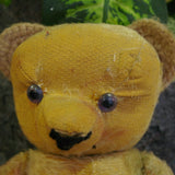 Ours en peluche ancien interieur paille