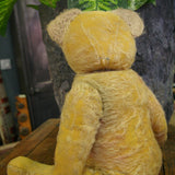 Ours en peluche ancien interieur paille