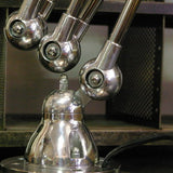 Lampe d atelier industrielle Jielde 5 bras polie miroir Jean-Louis Domecq