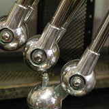 Lampe d atelier industrielle Jielde 5 bras polie miroir Jean-Louis Domecq