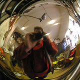 Lampe d atelier industrielle Jielde 5 bras polie miroir Jean-Louis Domecq