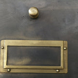 ancien grand meuble 20 casiers industriel a clapet Roneo 1940