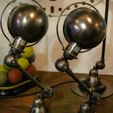 Lampe Jielde paire appliques polies graphite