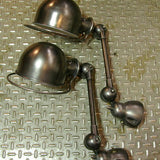 Lampe Jielde paire appliques polies graphite