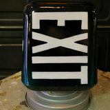 Exit Lampe opaline bleu canard