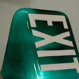 Exit Lampe opaline bleu canard