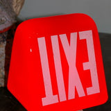 Exit Lampe opaline rouge