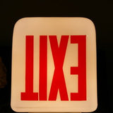 Exit Lampe opaline blanche